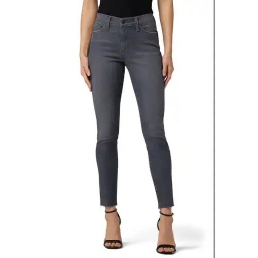 Hudson Nico Mid-Rise Super Skinny Jeans Gray Wash Size‎ 28